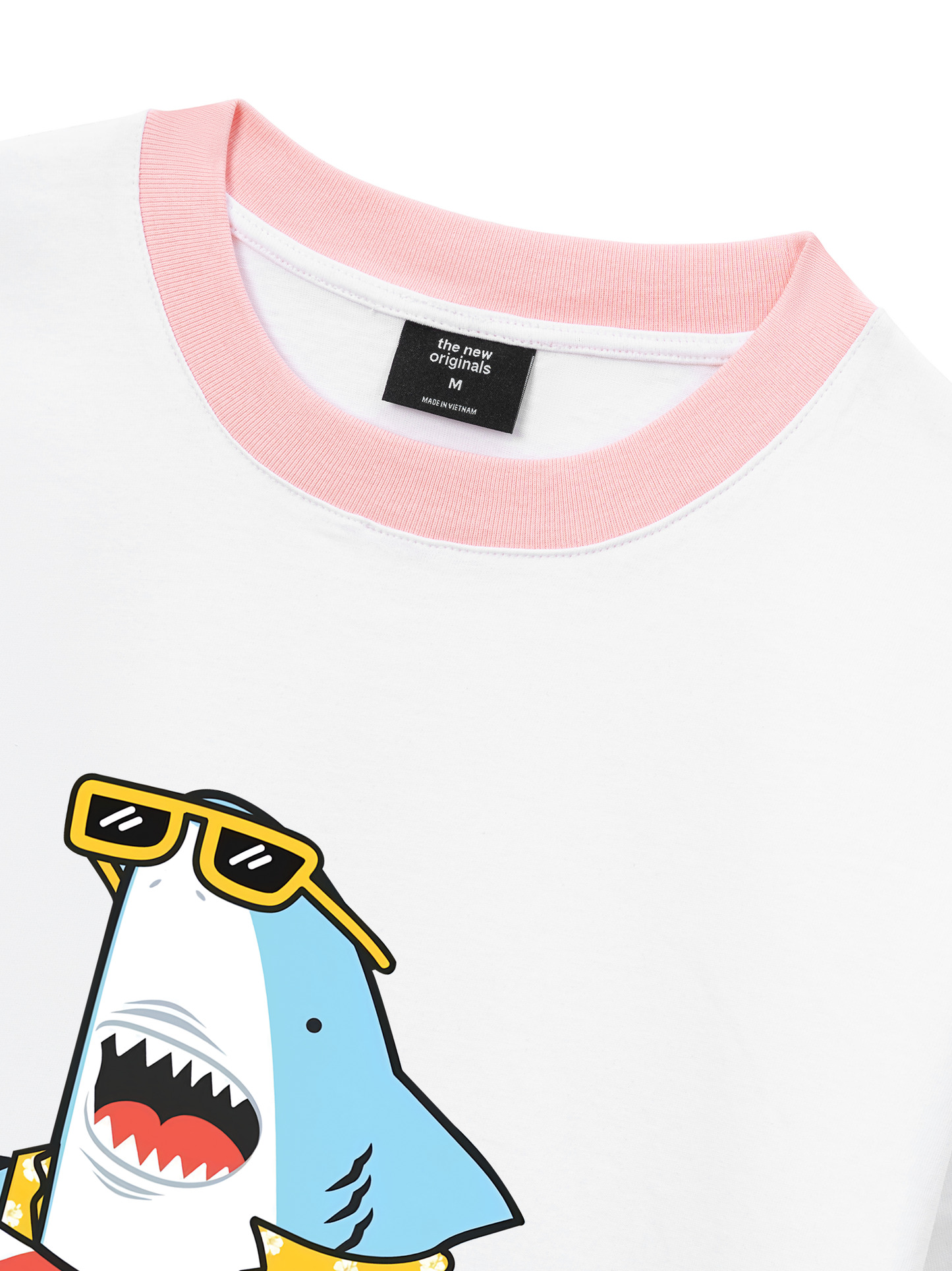 Áo Thun Ringer Relaxed Fit Ocean baby Shark