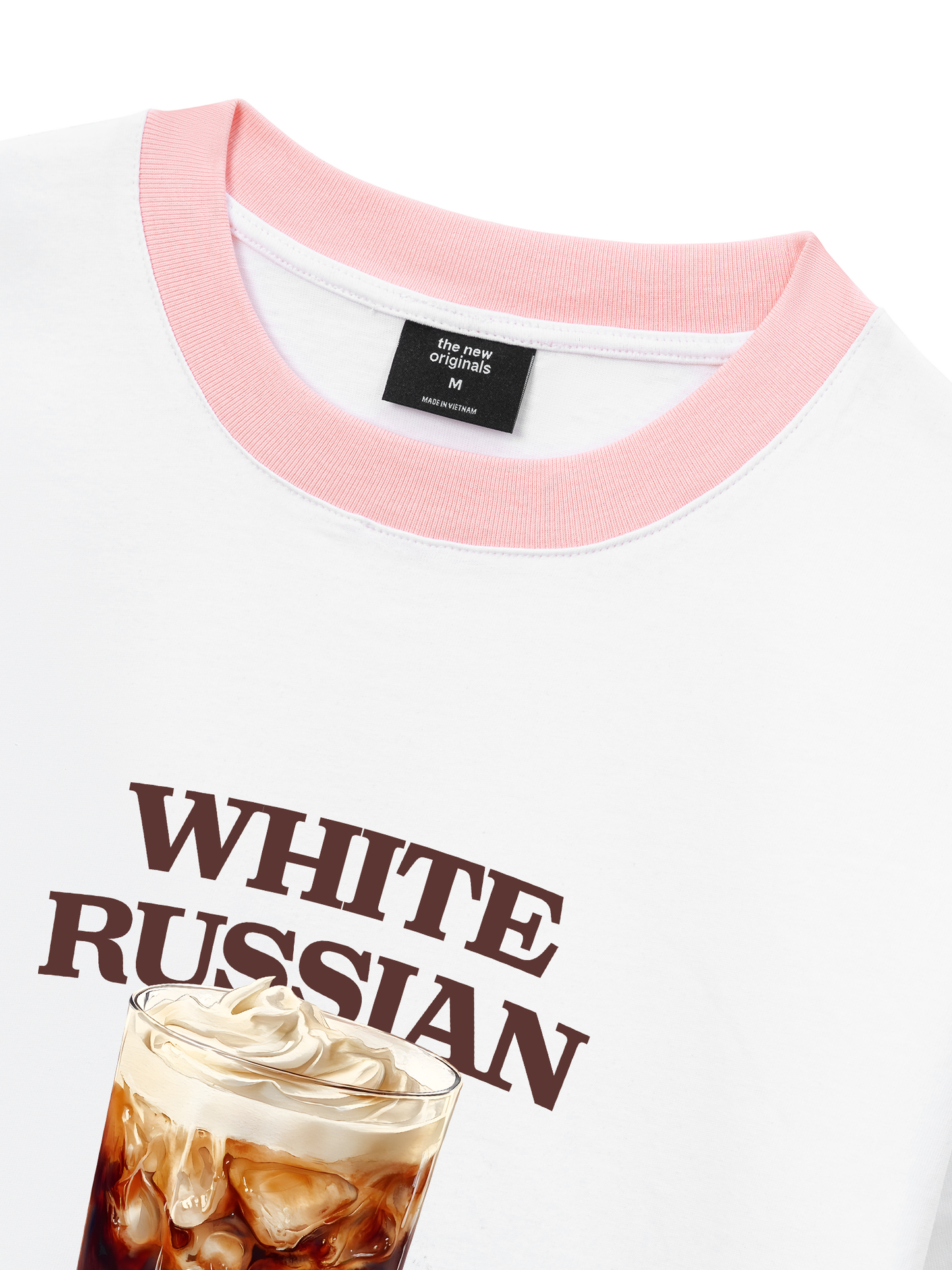 Áo Thun Ringer Relaxed Fit Fresh White Russian