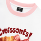Áo Thun Ringer Relaxed Fit Sweet Pastry Red Bơ Croissant