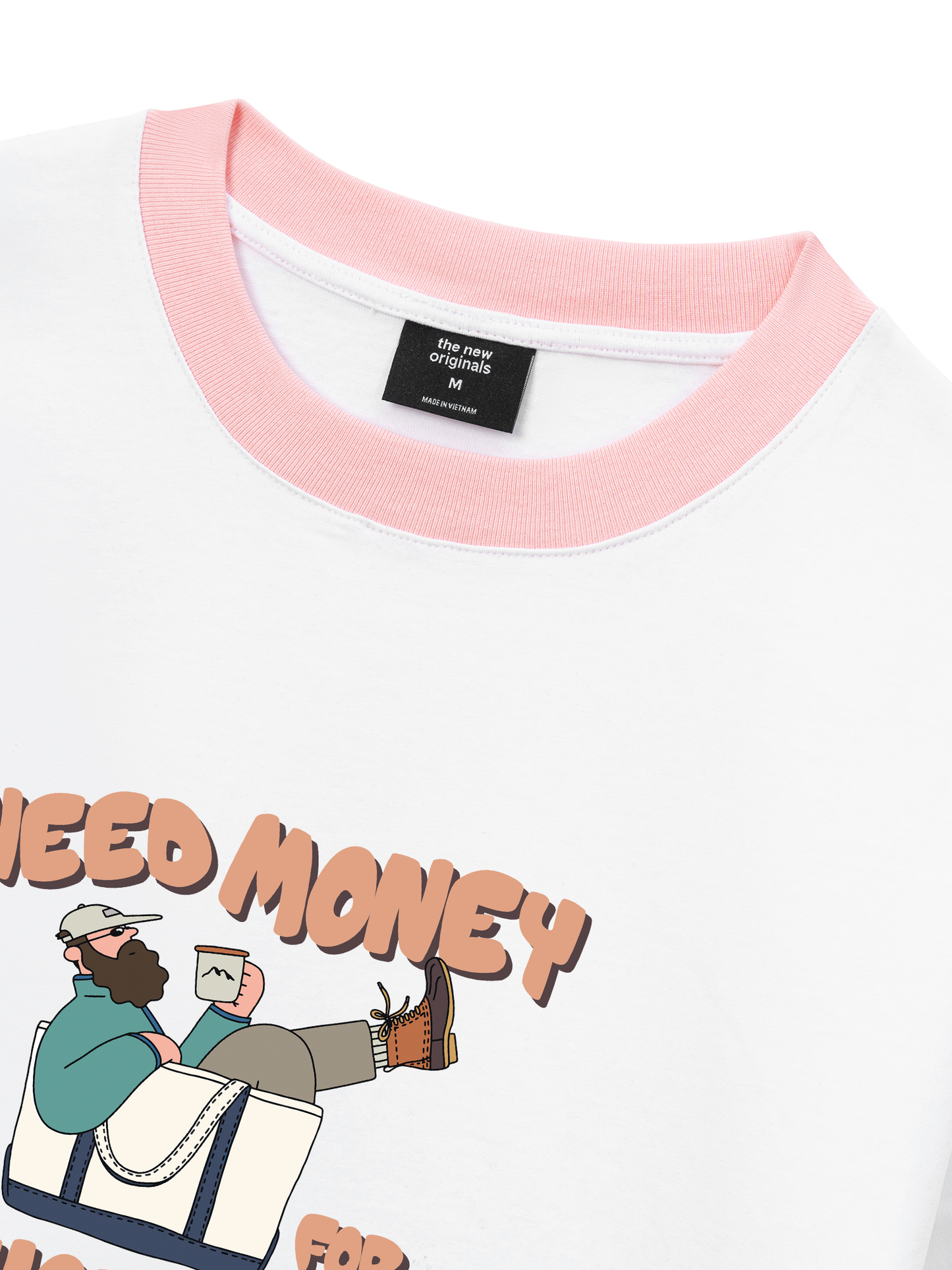 Áo Thun Ringer Relaxed Fit Weekend Need Money For Shopping