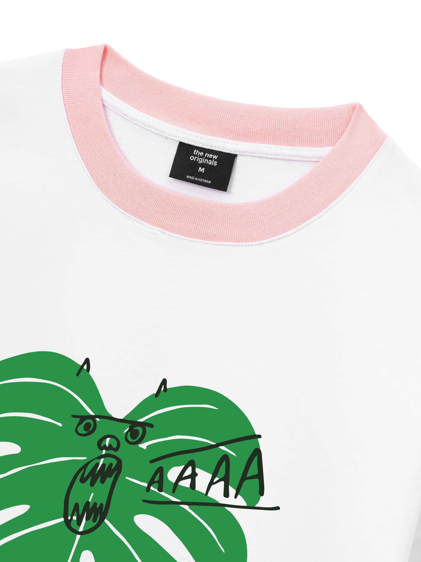 Áo Thun Ringer Relaxed Fit Tropical Monsteraaaa