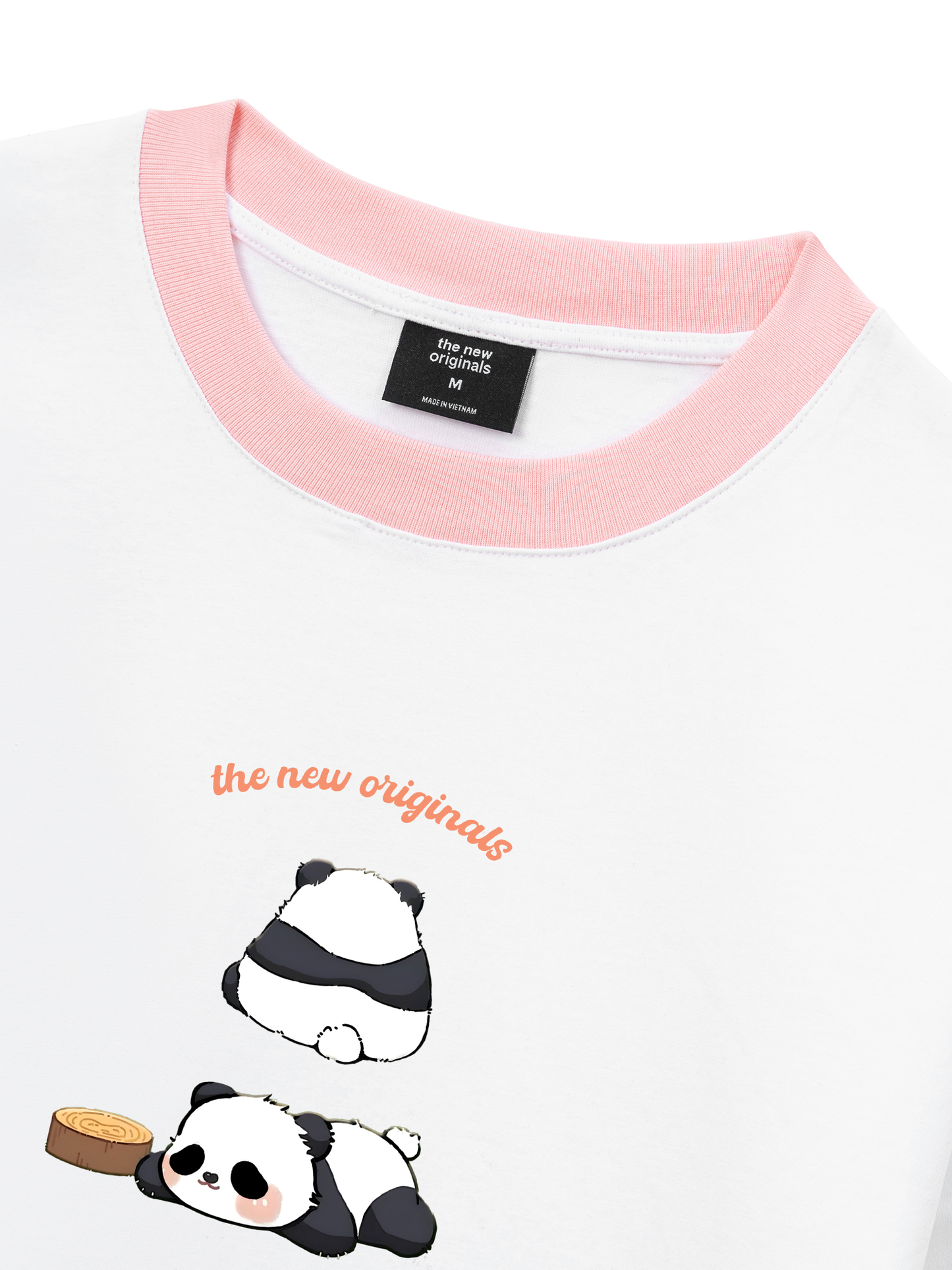 Áo Thun Ringer Relaxed Fit Panda Moooood