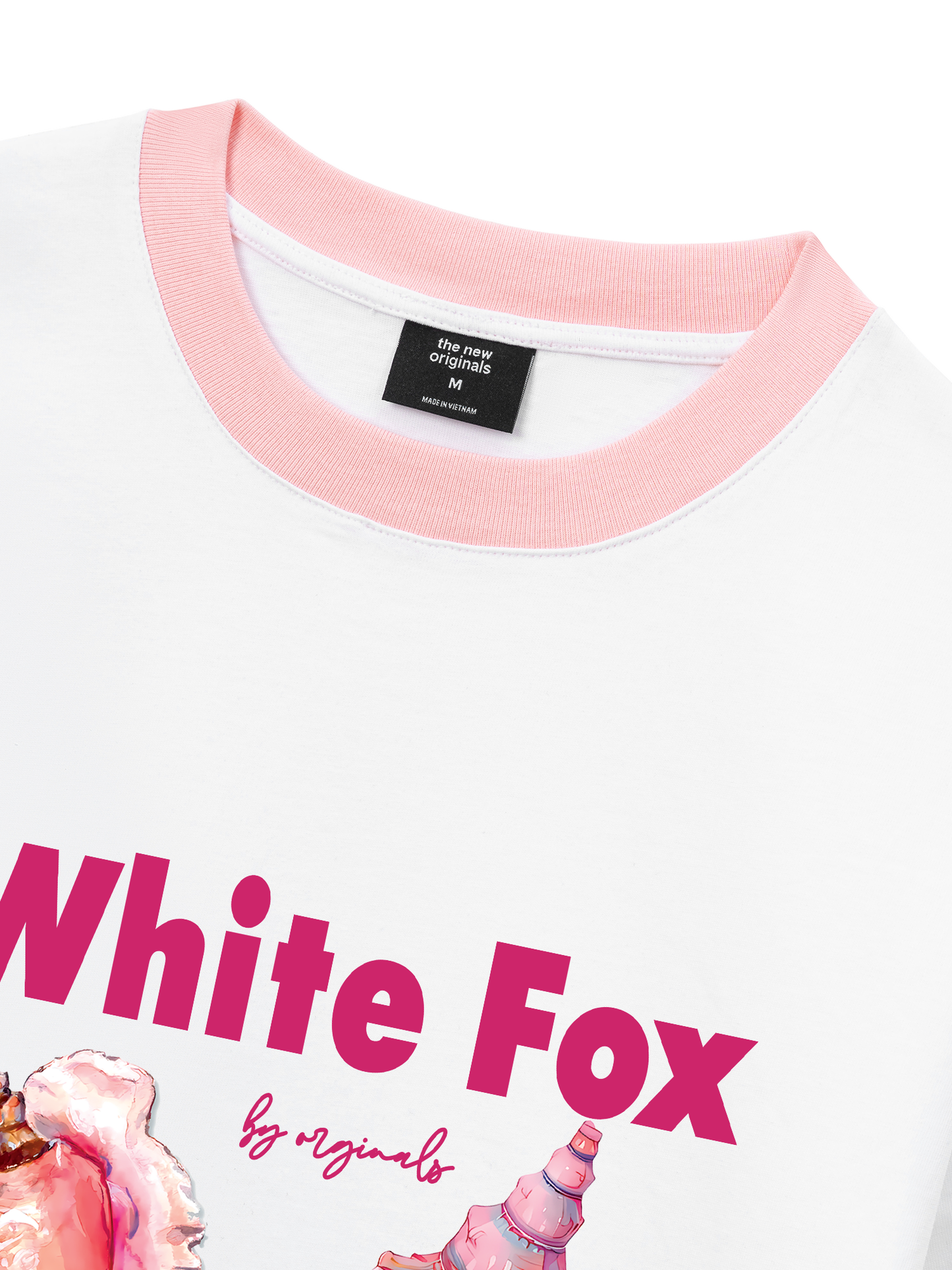 Áo Thun Ringer Relaxed Fit Ocean White Fox