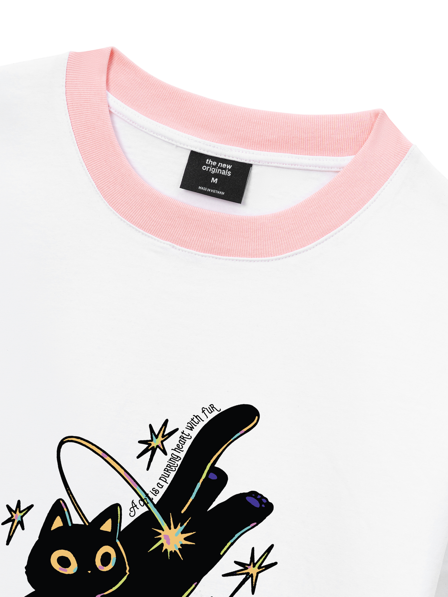 Áo Thun Ringer Relaxed Fit A Black Cat