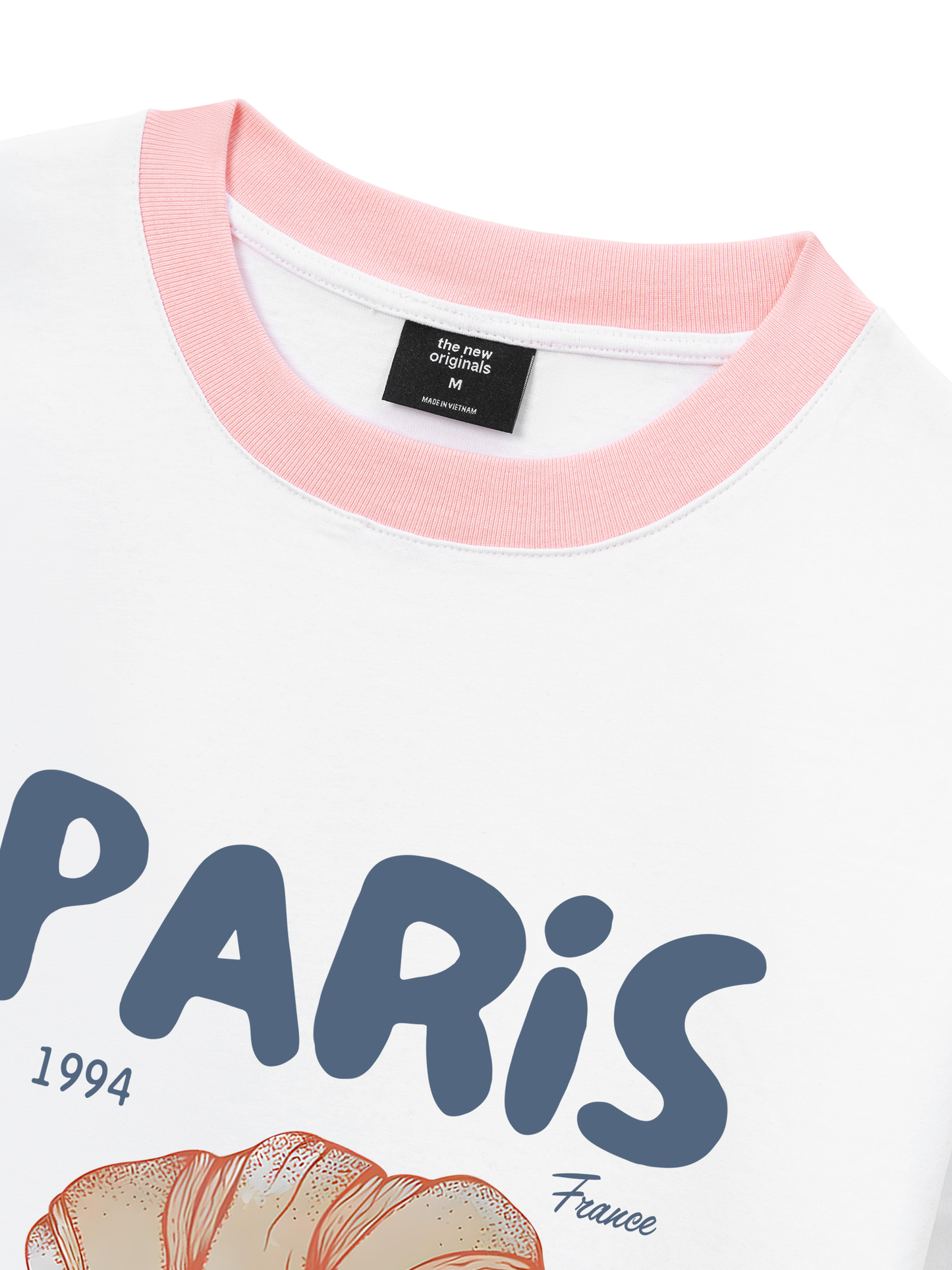 Áo Thun Ringer Relaxed Fit Paris Coissant