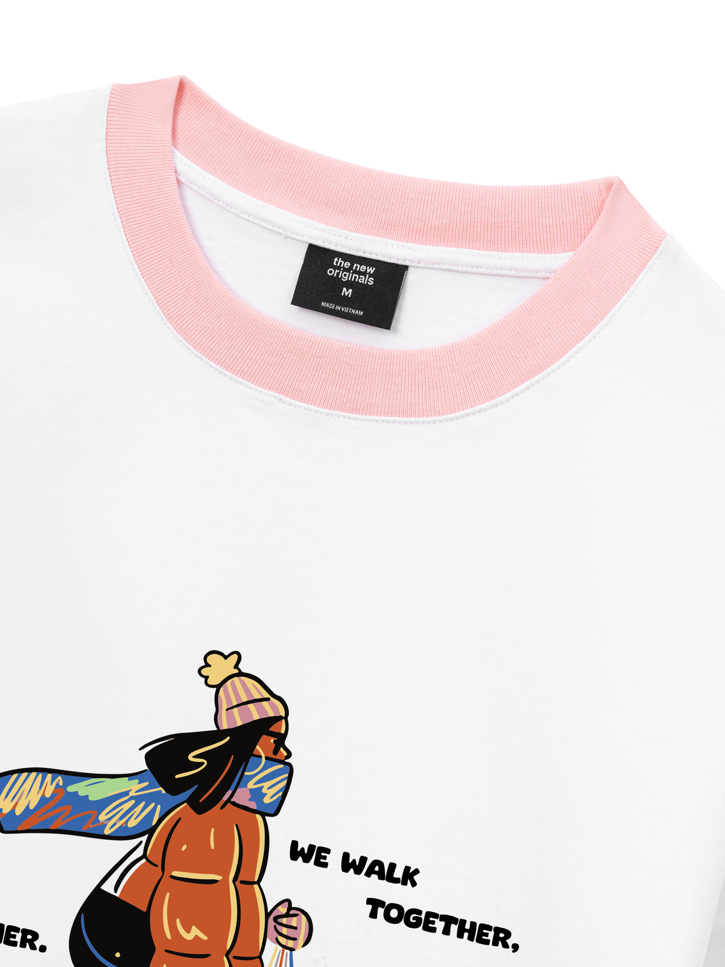 Áo Thun Ringer Relaxed Fit We Walk Together