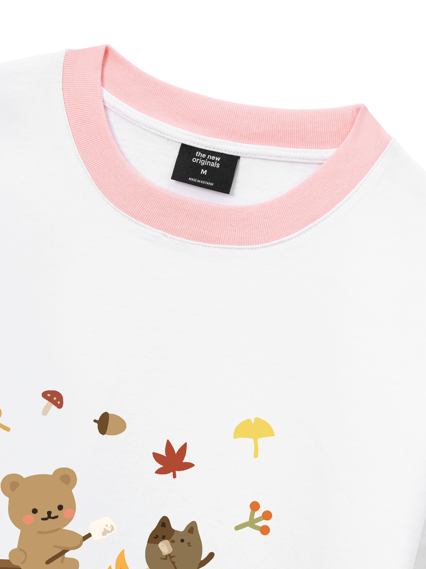Áo Thun Ringer Relaxed Fit Autumn Vibes Autumn Leaves