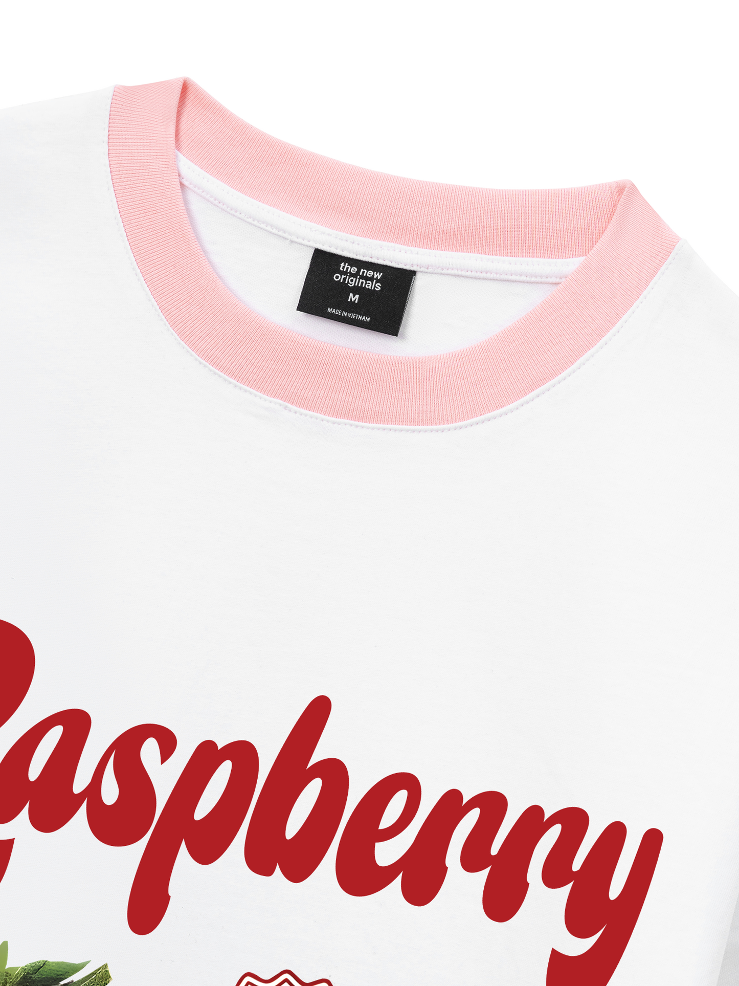 Áo Thun Ringer Relaxed Fit Summer Vibes Raspberry