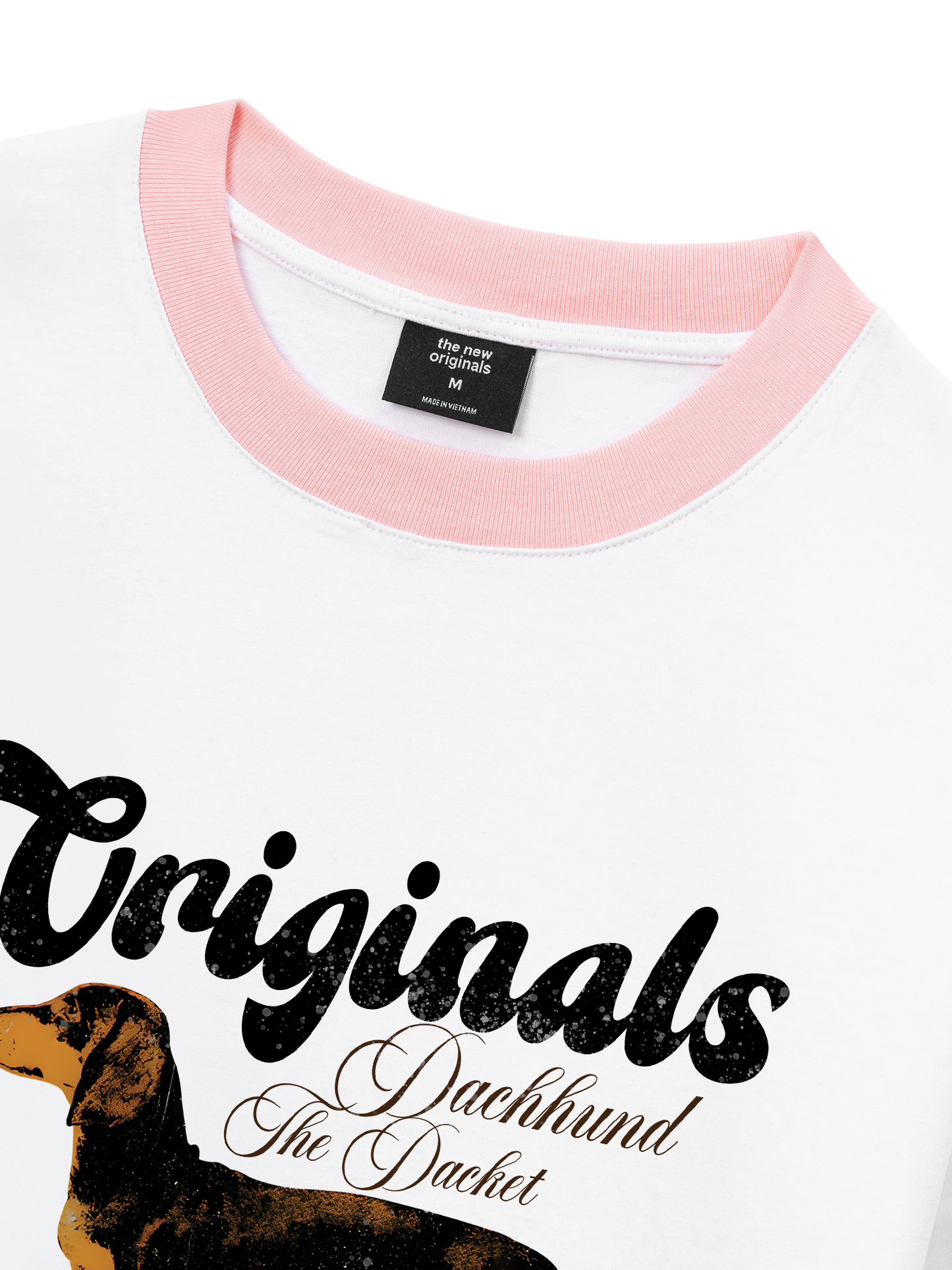 Áo Thun Ringer Relaxed Fit Retro Dachshund