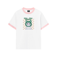 Áo Thun Ringer Relaxed Fit Animal Mood Meow Green Pink