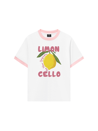Áo Thun Ringer Relaxed Fit Summer Lemon Cello