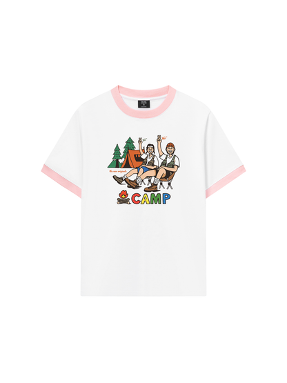 Áo Thun Ringer Relaxed Fit Go Camping