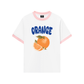 Áo Thun Ringer Relaxed Fit Summer Vibes Blue Orange