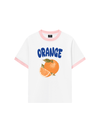 Áo Thun Ringer Relaxed Fit Summer Vibes Blue Orange