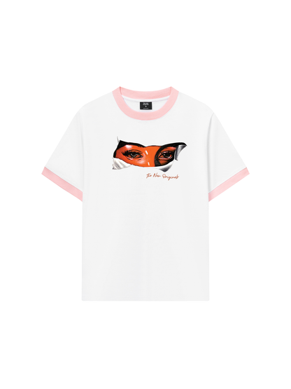 Áo Thun Ringer Relaxed Fit Virgin Mary Eye