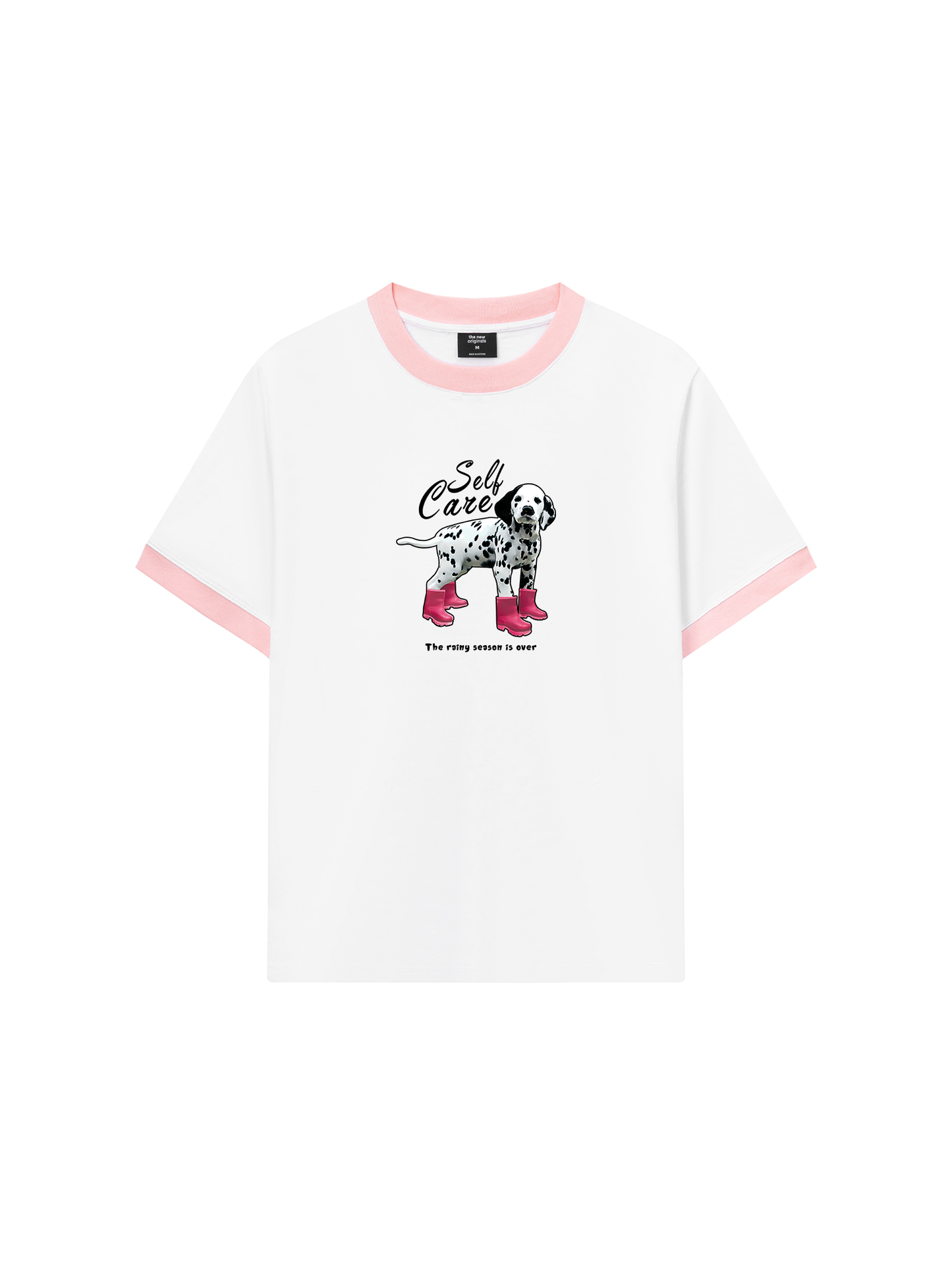 Áo Thun Ringer Relaxed Fit Animal Rainy Puppy