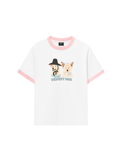 Áo Thun Ringer Relaxed Fit Animal Mood Perfect Pair