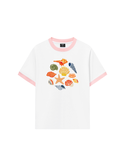Áo Thun Ringer Relaxed Fit Summer Vibes
