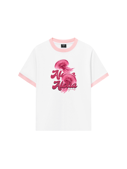 Áo Thun Ringer Relaxed Fit Summer Vibes Aloha