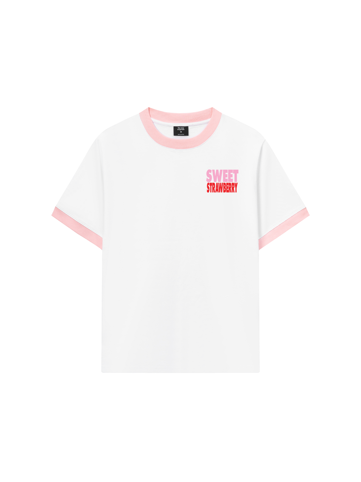 Áo Thun Ringer Relaxed Fit Summer Vibes Strawberry