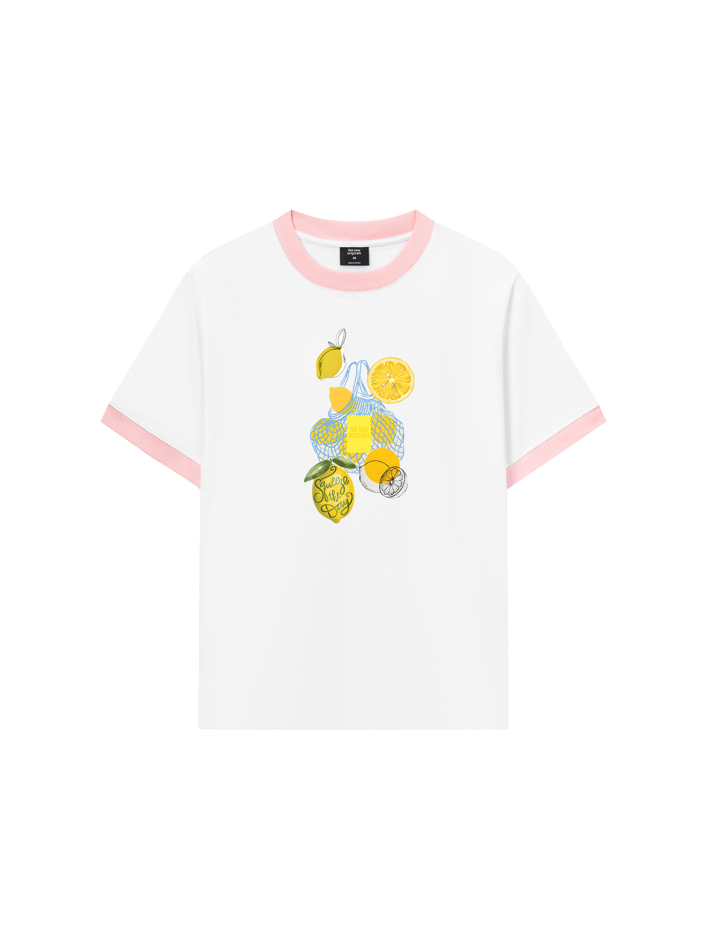 Áo Thun Ringer Relaxed Fit Summer Vibes Lemon Shopping