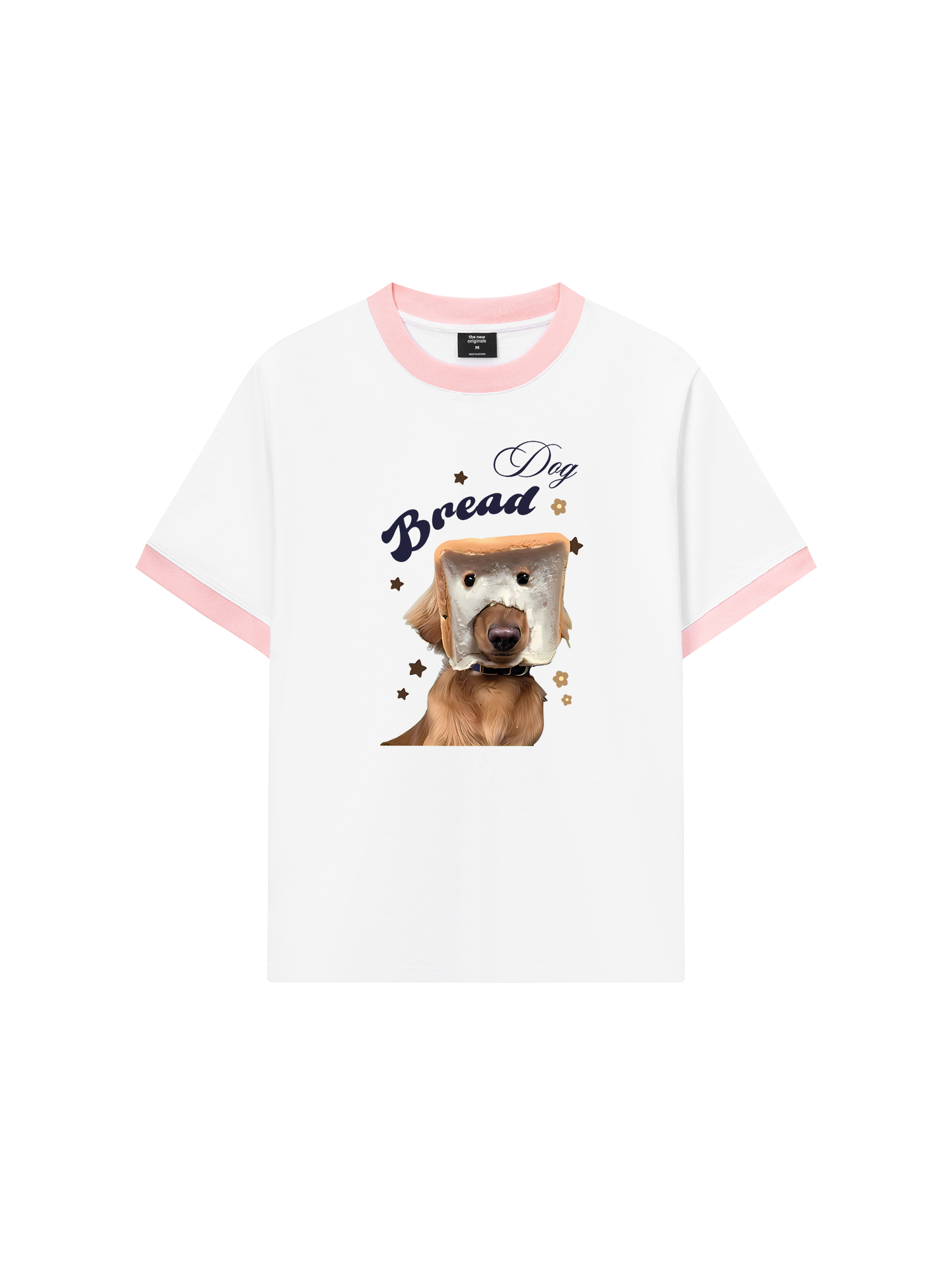 Áo Thun Ringer Relaxed Fit Sweet Pastry Bread Dog