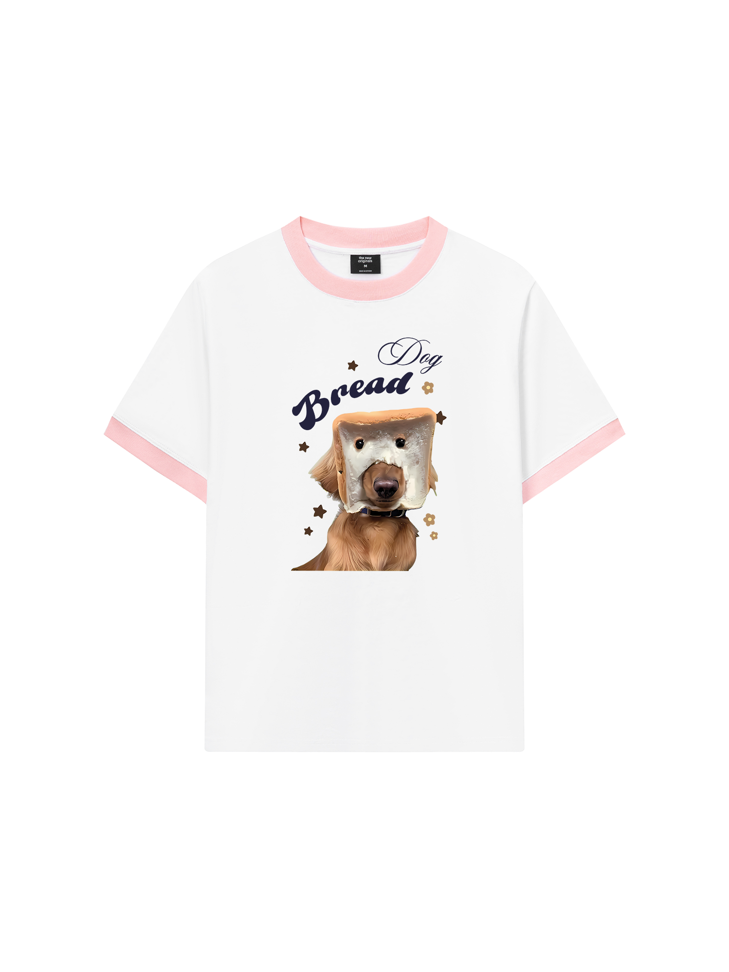 Áo Thun Ringer Relaxed Fit Sweet Pastry Bread Dog