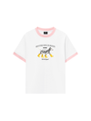 Áo Thun Ringer Relaxed Fit Animal Cute Puppy Yellow Boots
