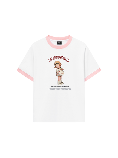 Áo Thun Ringer Relaxed Fit Only Happiness everyday
