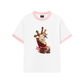 Áo Thun Ringer Relaxed Fit Gem Cross Ice Cream
