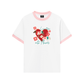 Áo Thun Ringer Relaxed Fit Animal Mood Love Turr Into Flower