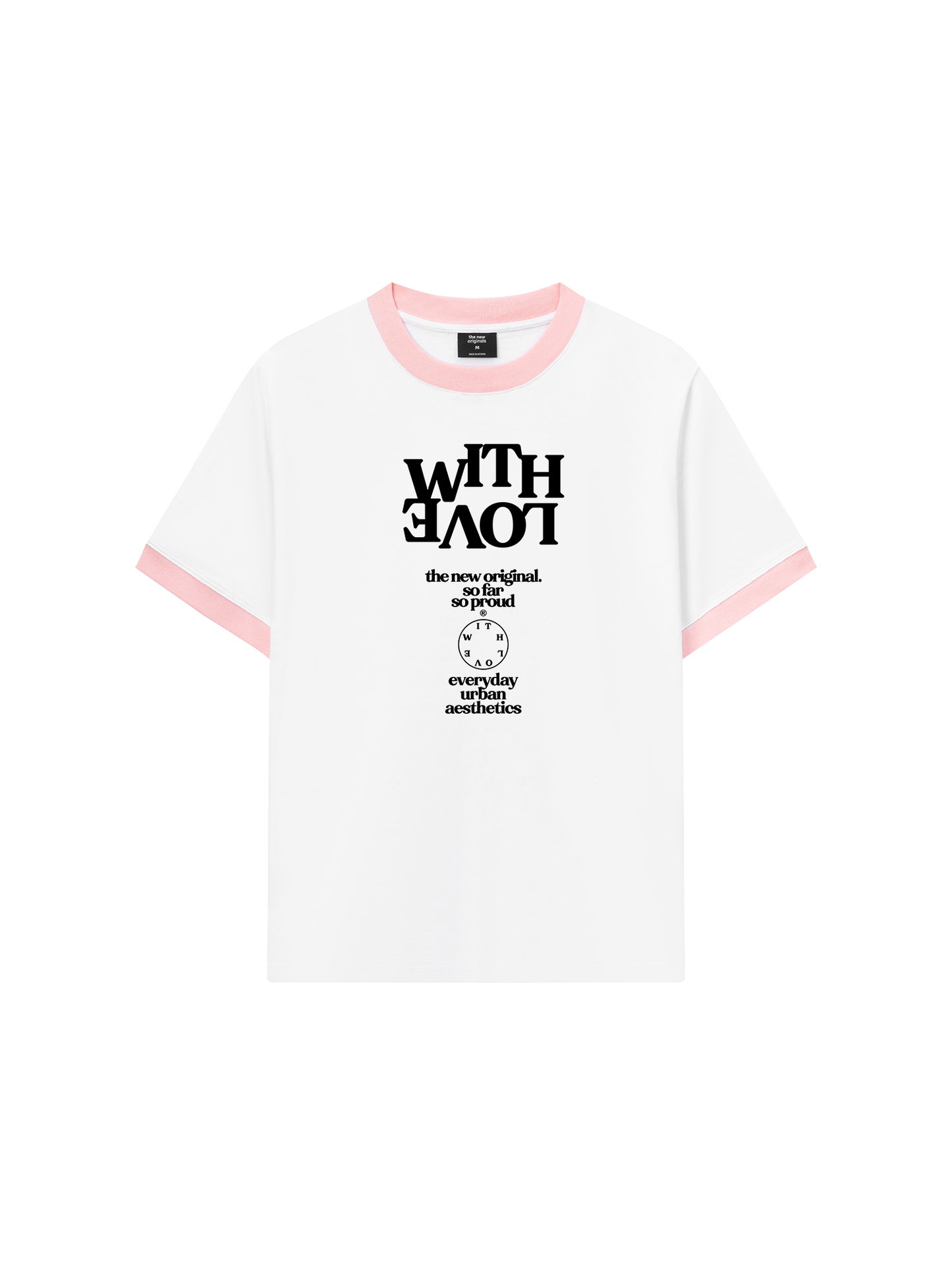 Áo Thun Ringer Relaxed Fit Life Vibe With Love