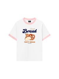 Áo Thun Ringer Relaxed Fit Sweet Pastry Tasty Bread