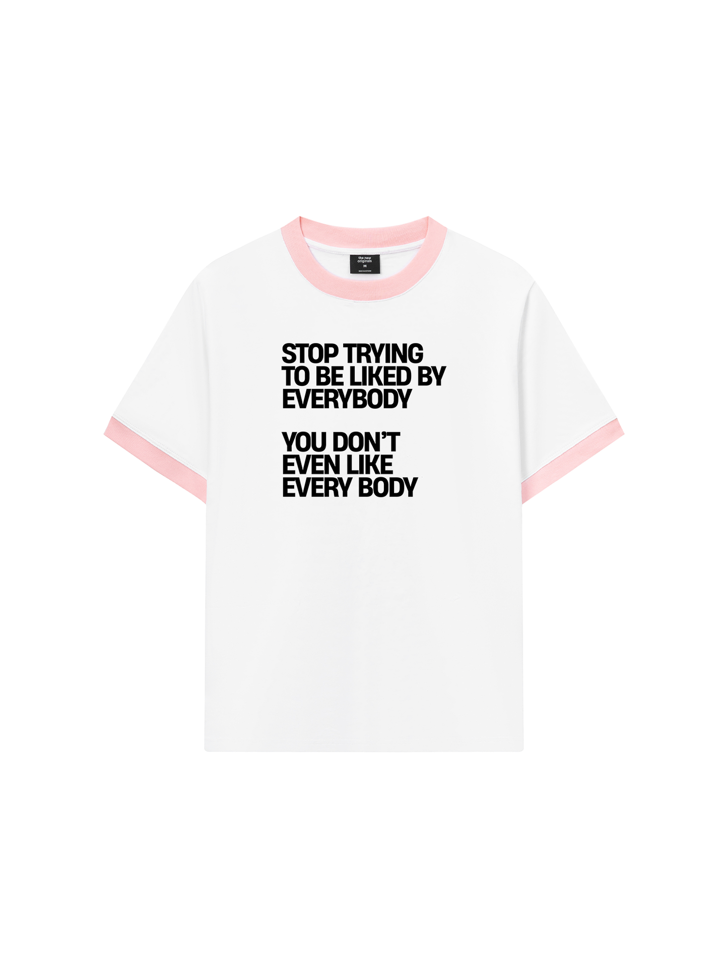 Áo Thun Ringer Relaxed Fit Life Vibe Be Yourself