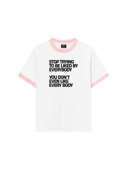 Áo Thun Ringer Relaxed Fit Life Vibe Be Yourself
