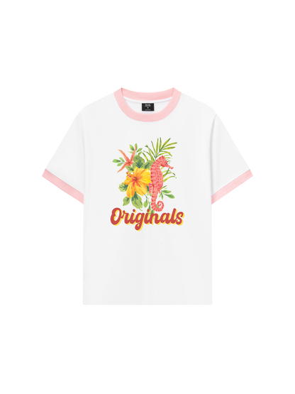 Áo Thun Ringer Relaxed Fit Nature & Summer