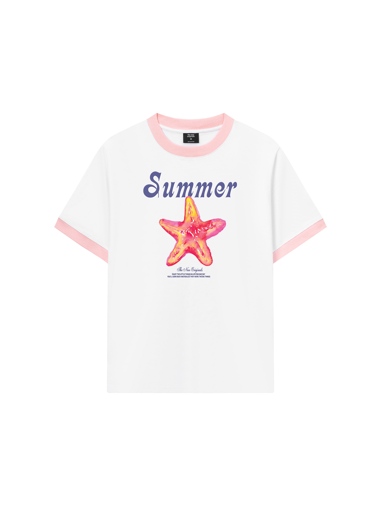 Áo Thun Ringer Relaxed Fit Summer Vibes Beach