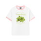 Áo Thun Ringer Relaxed Fit Summer Vibes Green Flower
