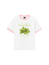 Áo Thun Ringer Relaxed Fit Summer Vibes Green Flower