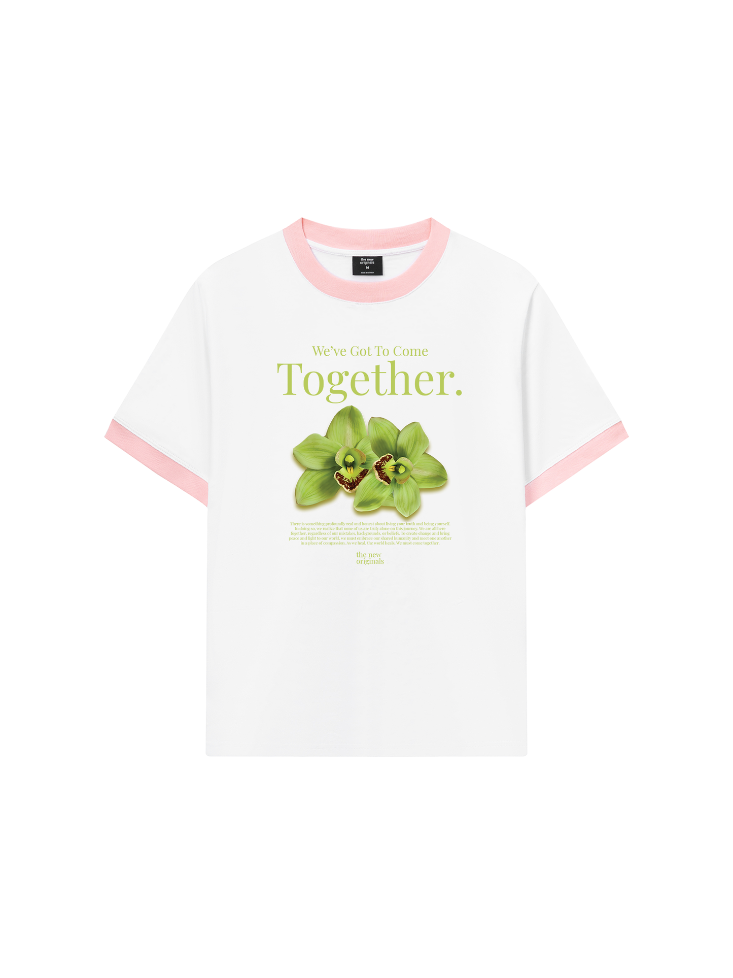 Áo Thun Ringer Relaxed Fit Summer Vibes Green Flower