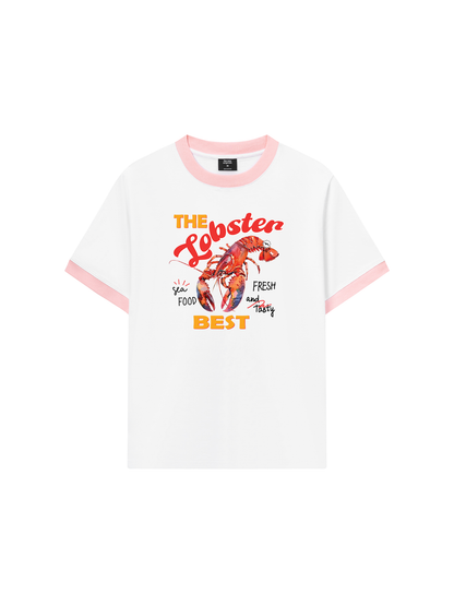 Áo Thun Ringer Relaxed Fit Summer Vibes The Lobster