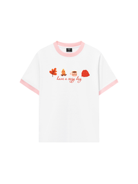 Áo Thun Ringer Relaxed Fit Autumn Vibes Have a Cozy