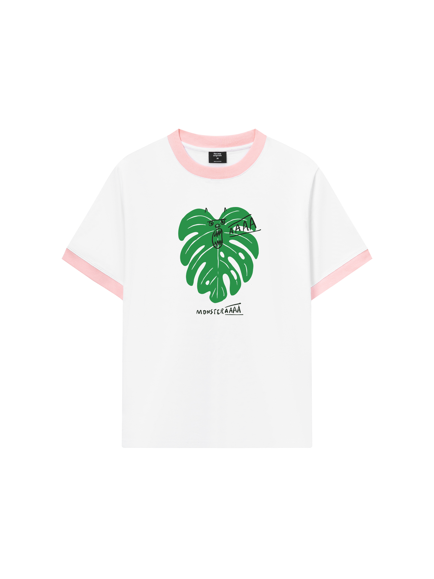 Áo Thun Ringer Relaxed Fit Tropical Monsteraaaa