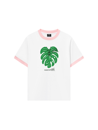 Áo Thun Ringer Relaxed Fit Tropical Monsteraaaa