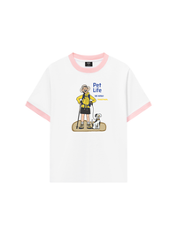 Áo Thun Ringer Relaxed Fit Go Outside Pet Life
