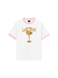Áo Thun Ringer Relaxed Fit Fresh Lady Night