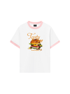 Áo Thun Ringer Relaxed Fit Foody Tasty Burger