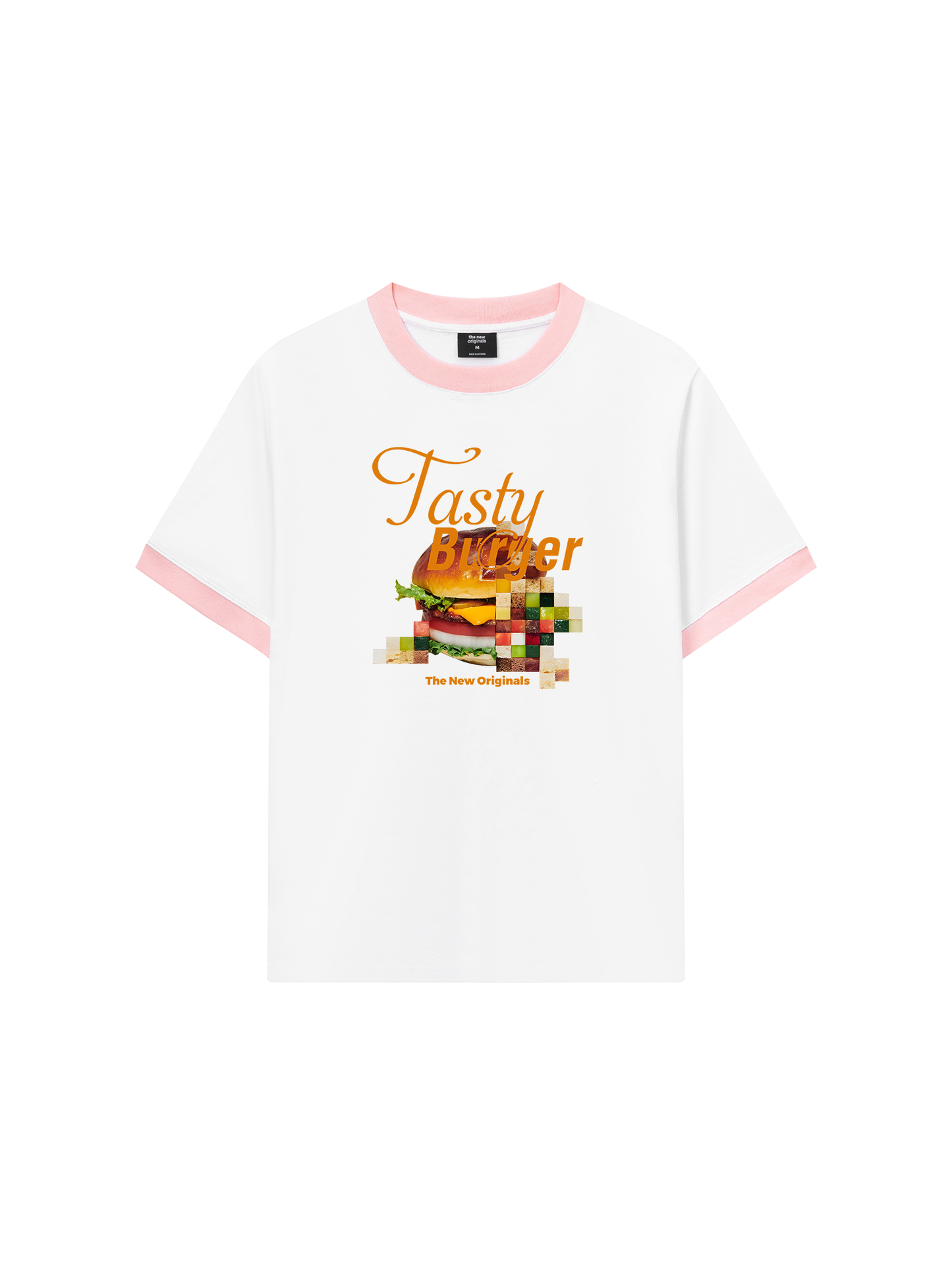 Áo Thun Ringer Relaxed Fit Foody Tasty Burger