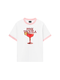 Áo Thun Ringer Relaxed Fit Fresh Pink Tequila