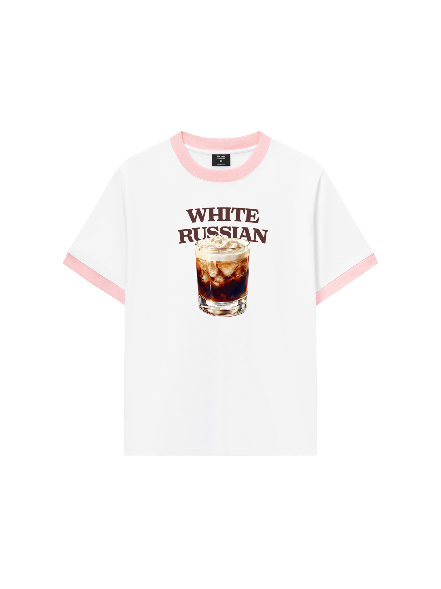 Áo Thun Ringer Relaxed Fit Fresh White Russian